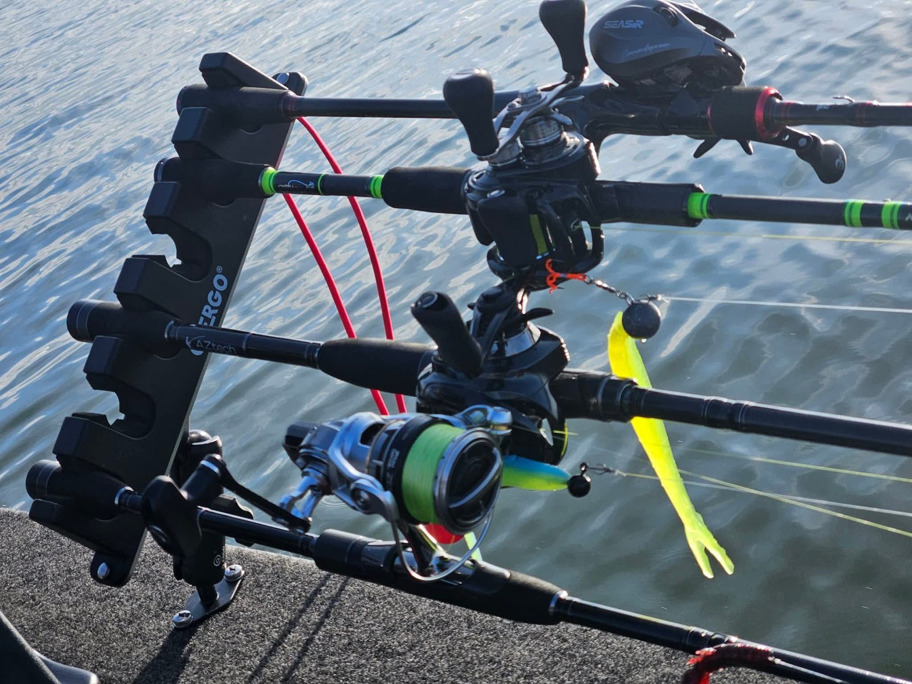 Boat electronics and fishing equipment
